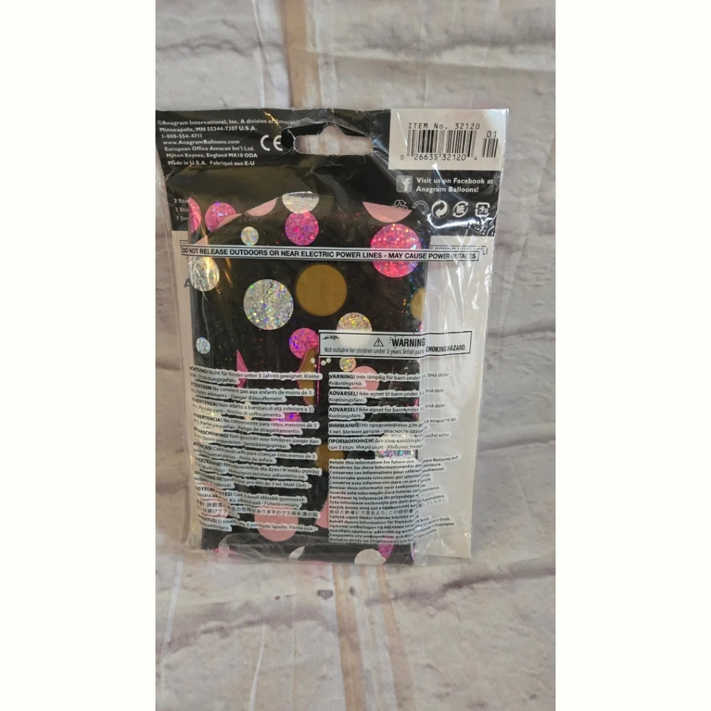Bachelorette Party Pink and Black Balloon Bouquet